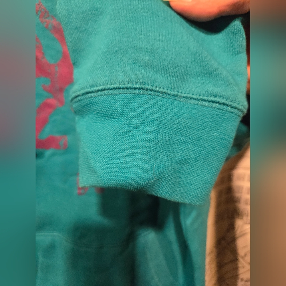 NWOT Women's Browning Deer Stag Teal And Purple Sweatshirt Hoodie Size Medium - Picture 6 of 11